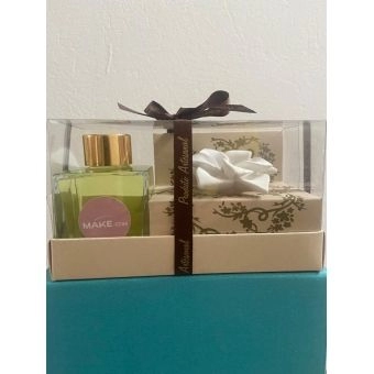 Aromatizador Ambiente, 100Ml, Aroma Bamboo Com Flor de Lotus em Gesso. - Make.Com