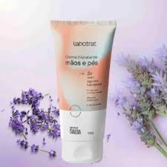Creme Hidratante Multifuncional, Mãos e Pés, com Óleo de Lavanda ,100gr. - Labotrat