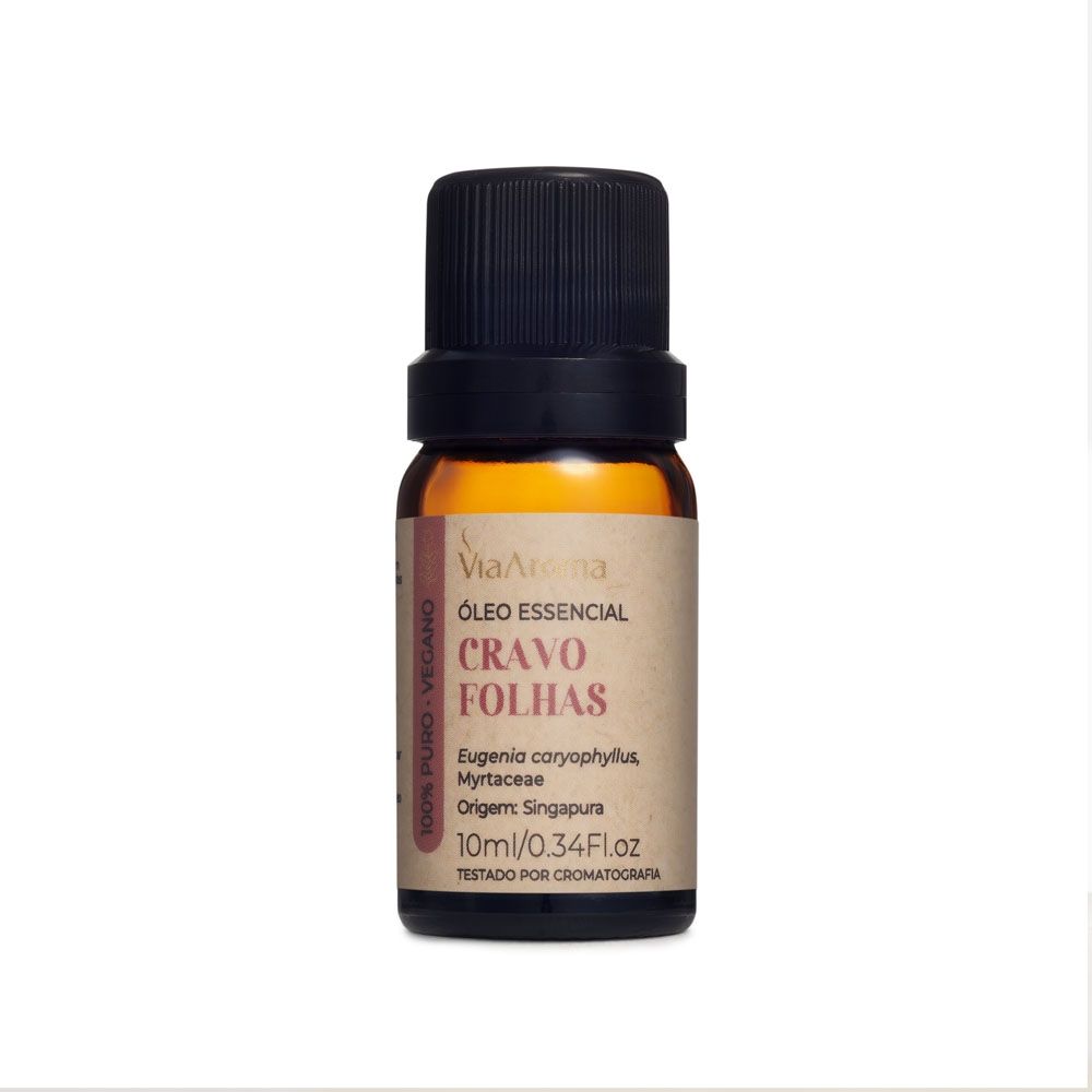 Óleo Essencial,Cravo Folhas, 10ml - Via Aroma