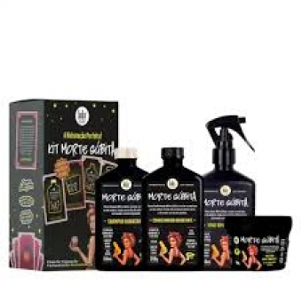 Kit Morte Subita c/ 4Itens, Shampoo, Condicionador, Sprays e Mascara, Lola Cosmetics