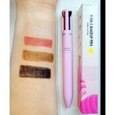 Caneta Para Maquiagem 4 x 1 (Eye Liner, Brow Liner, Lip Liner, Brow Liner), A Prova Dágua