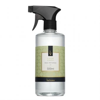 Água Perfumada para Tecidos Capim Limão, 500ml - Via Aroma