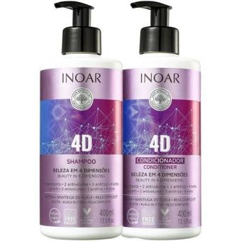 Kit Duo Shampoo + Condicionador 4D - INOAR