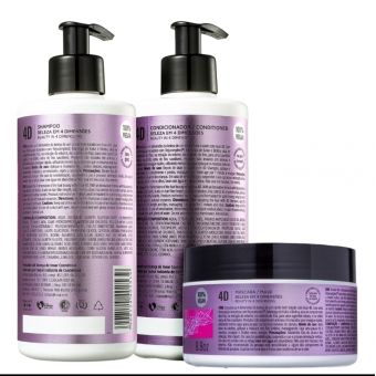 Kit Trio Shampoo + Condicionador + Mascara 4D - INOAR