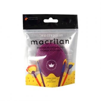 ESPONJA CP-01 DE SILICONE PARA LIMPEZA DE PINCEIS - MACRILAN - CORES SORTIDAS