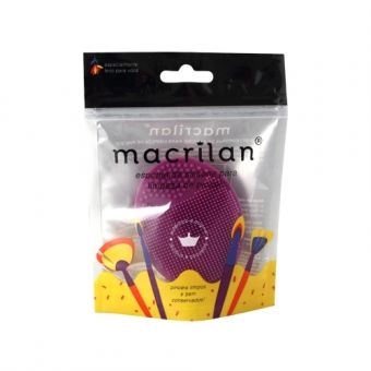 ESPONJA CP-01 DE SILICONE PARA LIMPEZA DE PINCEIS - MACRILAN - CORES SORTIDAS