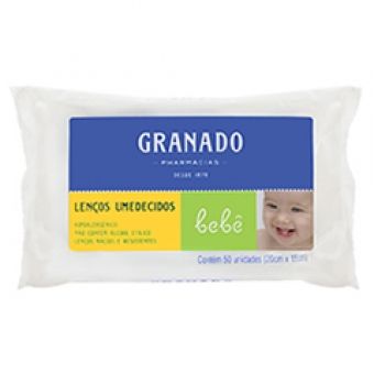 Lenços Umedecidos Bebê, Tradicional - Granado