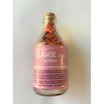 Escalda Pés Morango com Champanhe E Hibisco, 200Gr. - Linha SpaMake