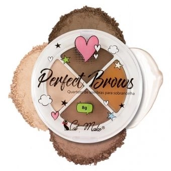 Quarteto de Sombras para Sobrancelha Perfect Brows-CAT MAKE