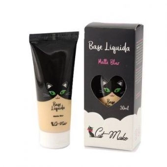 KIT ESPONJA MICROFIBRA MACRILAN + BASE CATMAKE COR 1.0 + CHUVA DE AMOR 01 FLASH CATMAKE