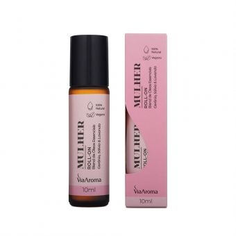 Roll-On, Óleo Essencial, 10ML, Mulher - Via Aroma