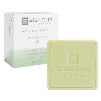 Sabonete Argila Verde, 100g - ELEMENTO MINERAL