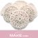 Kit com 5 discos, Ecopads, 100% algodão cru natural, sem tingimentos - Make.com