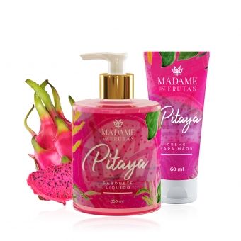 Kit Madame das Frutas Sabonete Liquido Pitaya & Creme de Mãos Pitaya