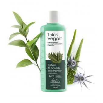 Condicionador Hidratação Reparadora Babosa & Abacate Vegano 300ml - Think Vegan