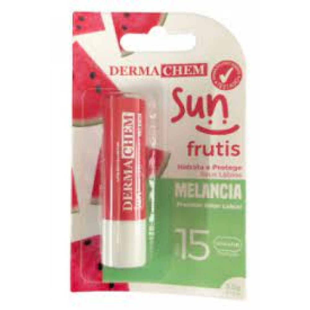 Protetor Labial Sun Frutis, Melancia, 3,5g., FPS15 - Dermachem
