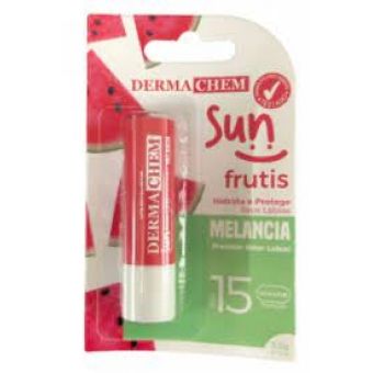 Protetor Labial Sun Frutis, Melancia, 3,5g., FPS15 - Dermachem