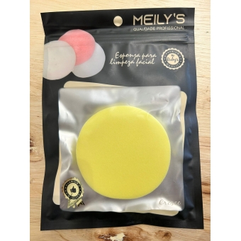 Esponja Para Limpeza Facial, Formato Redonda, Cores Sortidas