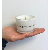 Vela Linha Desejos - Branco, Fresh tea, Paz, 90Gr. - Bright Side Cadle