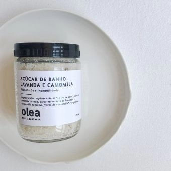 Esfoliante Açucar de Banho, Lavanda e Camomila - ÓLEA SABOARIA