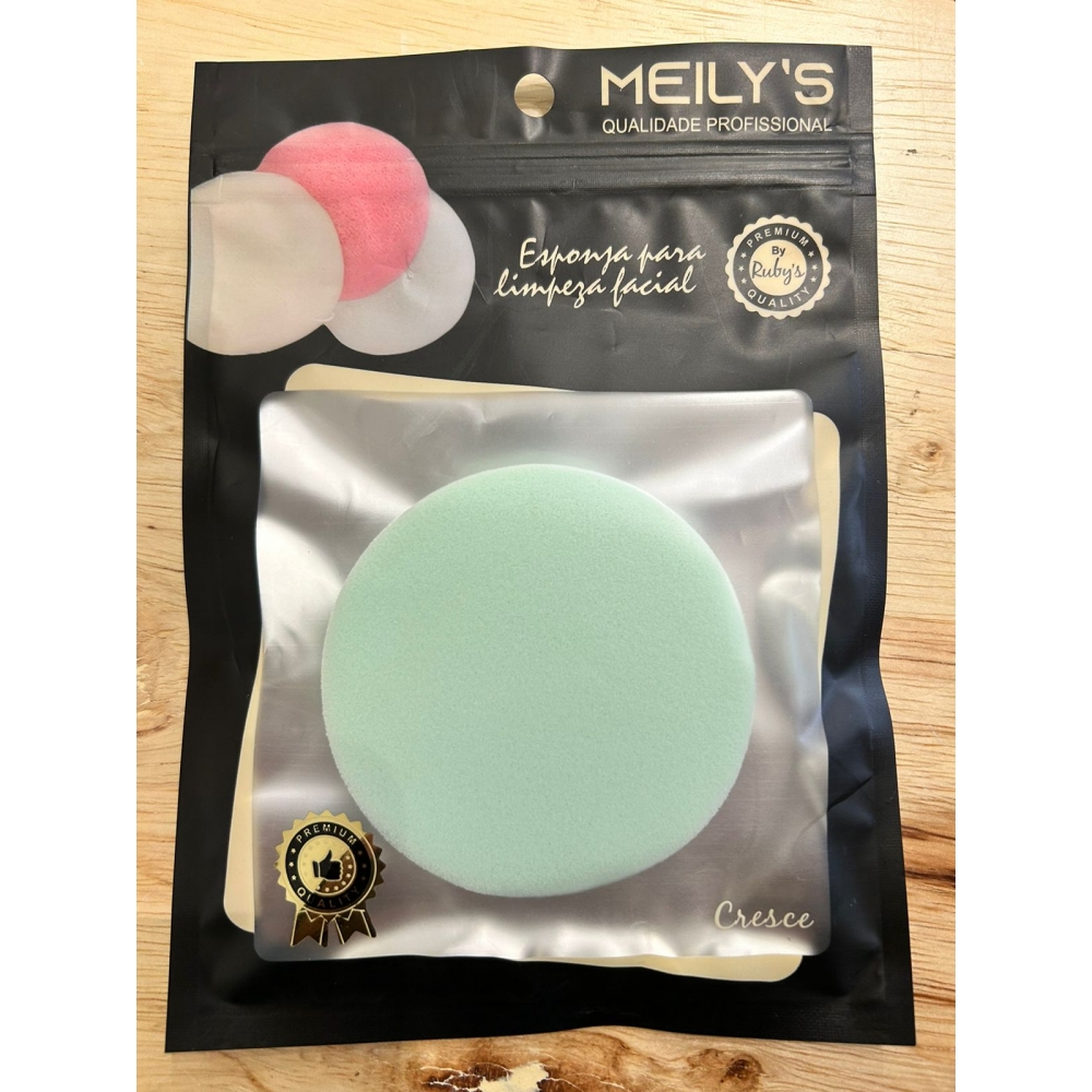 Esponja Para Limpeza Facial, Formato Redonda, Cores Sortidas