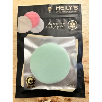 Esponja Para Limpeza Facial, Formato Redonda, Cores Sortidas