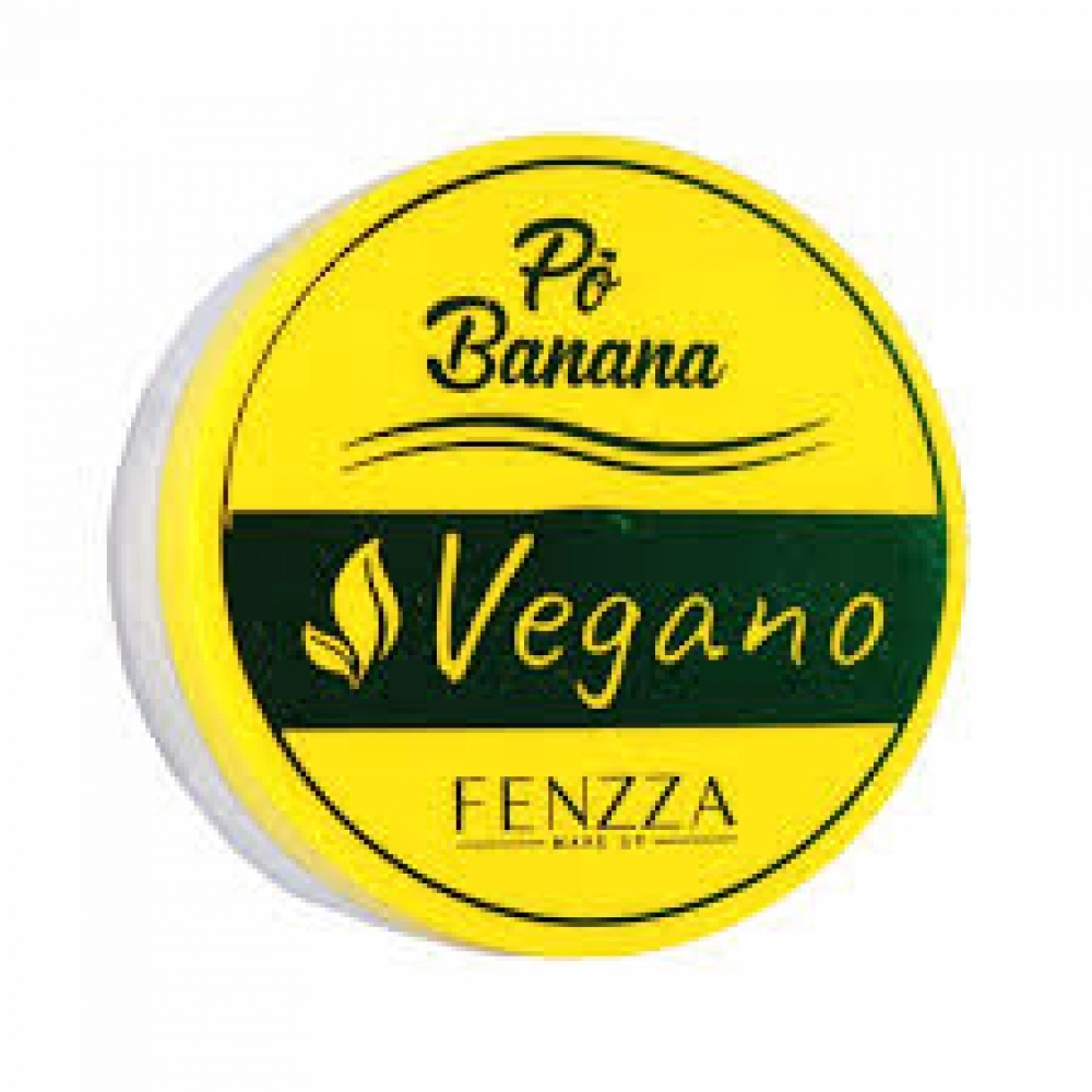 Pó Banana Finalizador, Vegano, Fenza Make Up - Fenzza