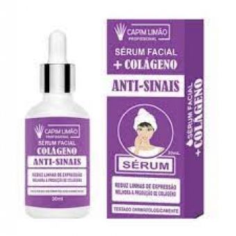 Sérum Facial Colágeno Anti Sinais, 30ml - CAPIM LIMÃO