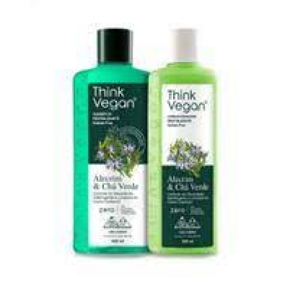 Kit Shampoo e Condicionador Revitalizante Alecrim & Chá Verde - Think Vegan