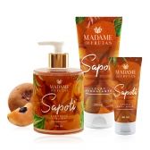 Kit Madame das Frutas Sabonete Liquido, Creme de Mãos e Corporal Aroma Sapoti