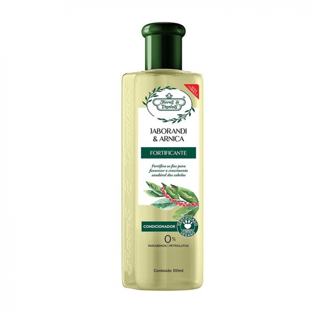 Flores e Vegetais, Condicionador Jaborandi & Arnica, 310Ml