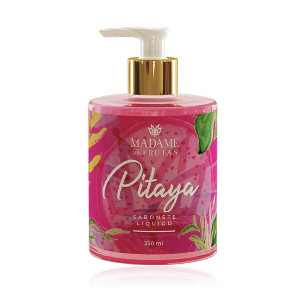 Sabonete Líquido Aroma Pitaya, 350ML - MADAME DAS FRUTAS