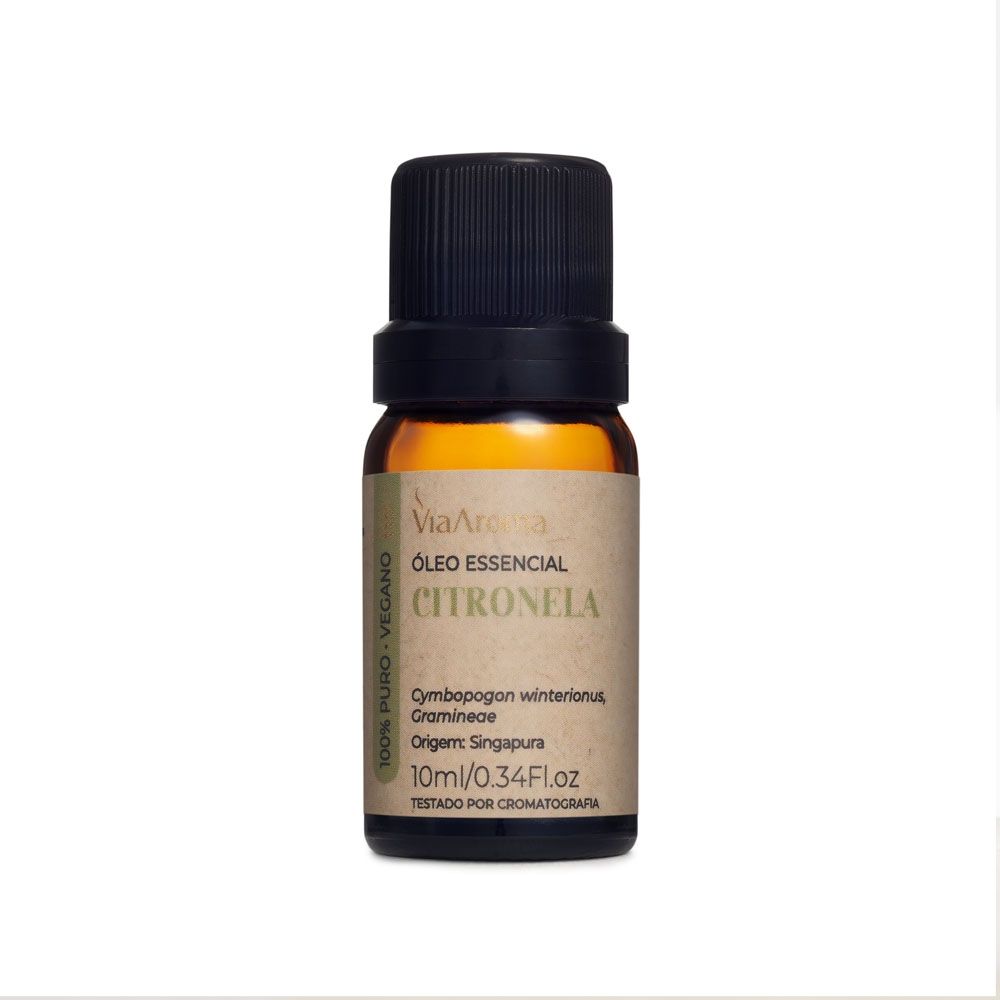 Óleo Essencial Citronela, 10ml - Via Aroma