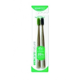 Escova Dental EcoCare Nature, Powerdent com 2 unidades