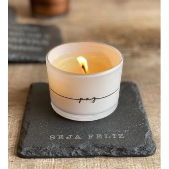 KIT ZEN VELA LINHA DESEJOS, FRESH TEA,PAZ E INCENSOS AROMA CEDRO & INCENSARIO BRANCO - BRIGHT SIDE