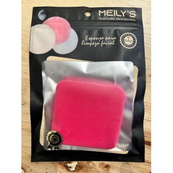 Esponja Para Limpeza Facial, Formato Quadrada, Cores Sortidas
