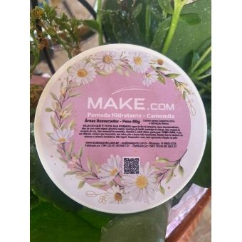Pomada Hidratante Camomila, Áreas Secas,120Gr. - Make.Com