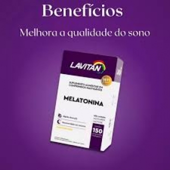 Lavitan Melatonina Morango c/ 30 Comprimidos Mastigáveis