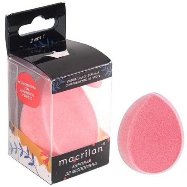 KIT ESPONJA MICROFIBRA MACRILAN + BASE CATMAKE COR 1.0 + CHUVA DE AMOR 01 FLASH CATMAKE