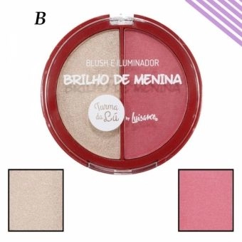 BLUSH E ILUMINADOR BRILHO DE MENINA, TURMA DA LU - LUISANCE