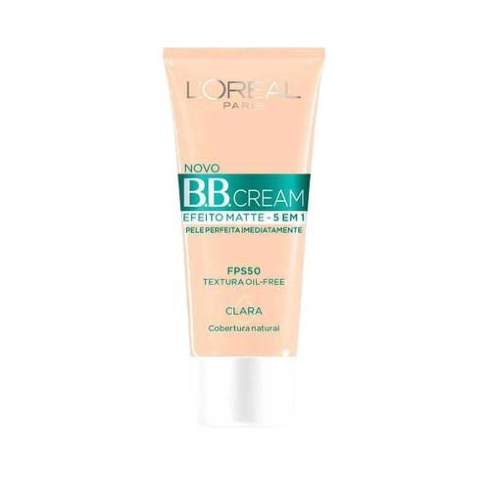 Base BB Cream, L\´Oréal Paris, Efeito Matte, Cor Clara, Fps 50, 30ml