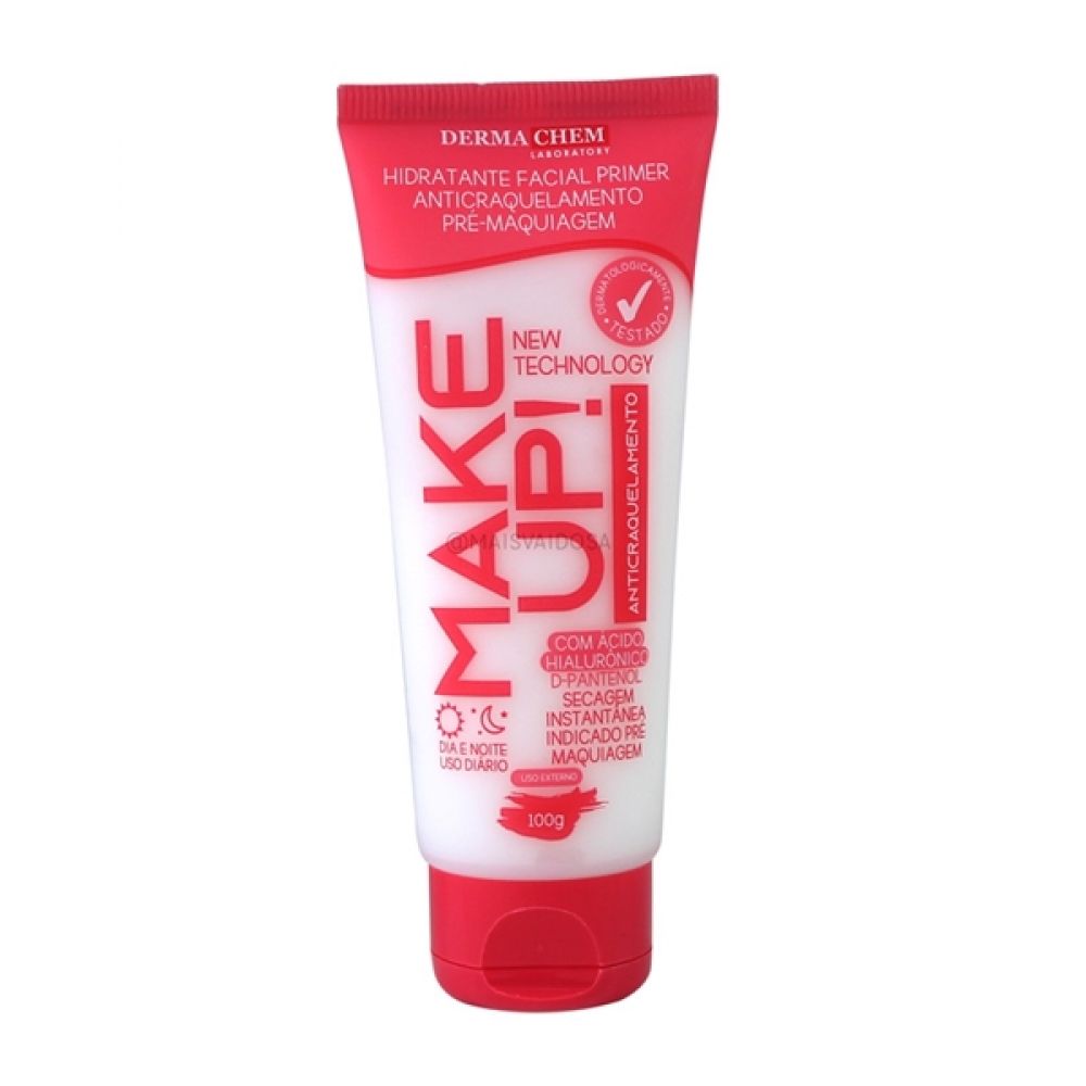HIDRATANTE FACIAL ANTICRAQUELAMENTO MAKE UP, 100G - DERMACHEM