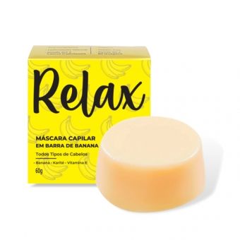 Máscara de Hidratação Capilar Banana em Barra - Relax Bars