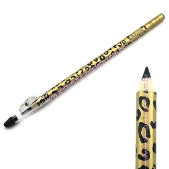 Lápis para Olhos com Apontador, Preto, Onça, BF10019 - BELLA FEMME