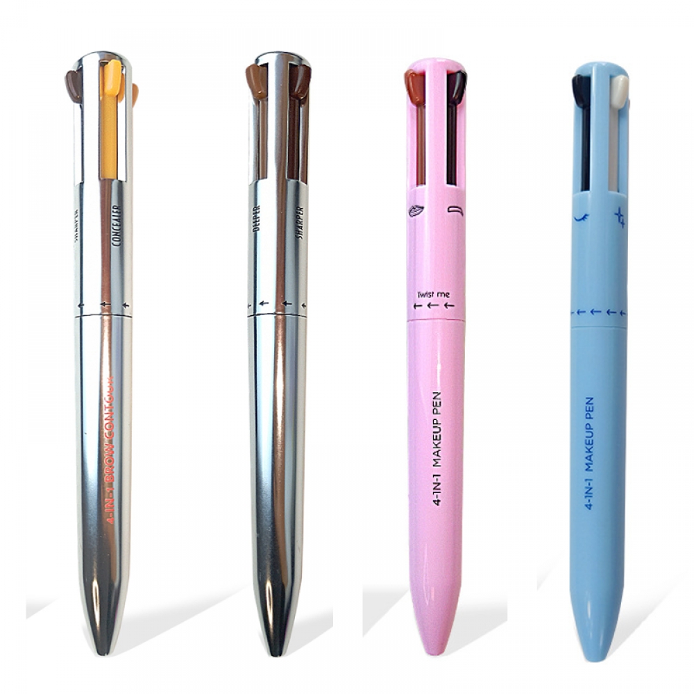 Caneta Para Maquiagem 4 x 1 (Eye Liner, Brow Liner, Lip Liner, Brow Liner), A Prova Dágua