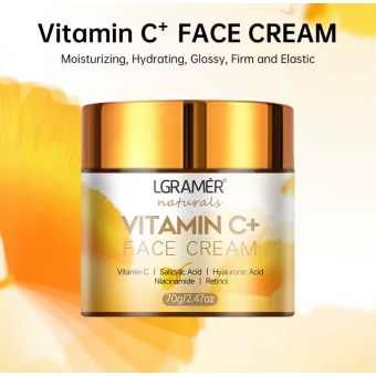 Creme Facial de Vitamina C, LGRAMER, Naturals, 70gr.
