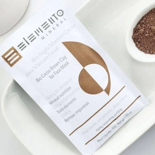 Bio Argila Marrom Cacau, 30g - ELEMENTO MINERAL
