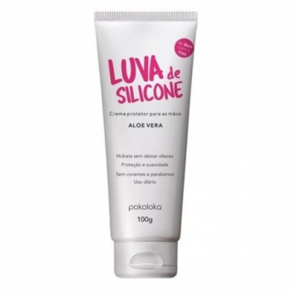 Luva de Silicone Aloe Vera, 100G - POKOLOKA