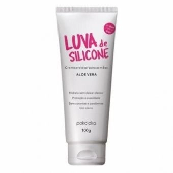 Luva de Silicone Aloe Vera, 100G - POKOLOKA