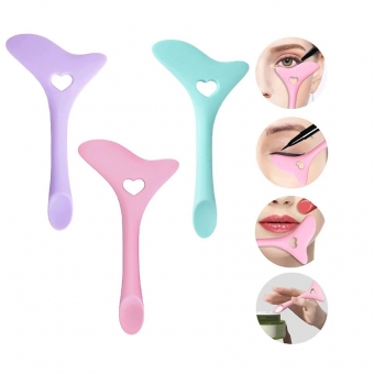 Defletor / Delineador De Olhos, Sombra Para Os Olhos, Régua, em Silicone.